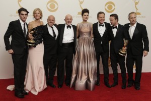 Breaking Bad cast at the 65th Annual Primetime Emmys.