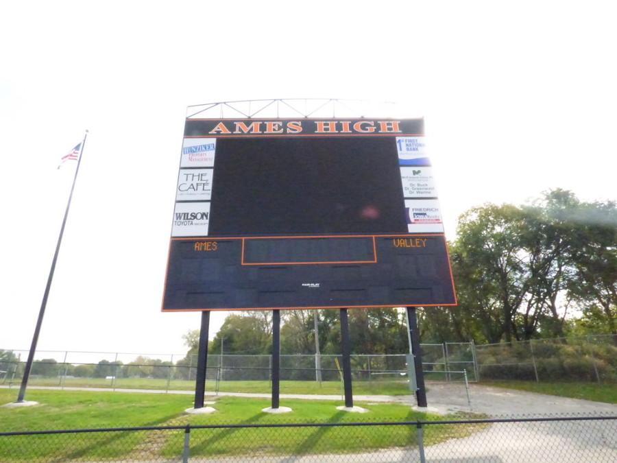 New stadium scoreboard