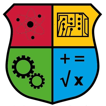 Crest of STEM Representing the 4 elements of STEM