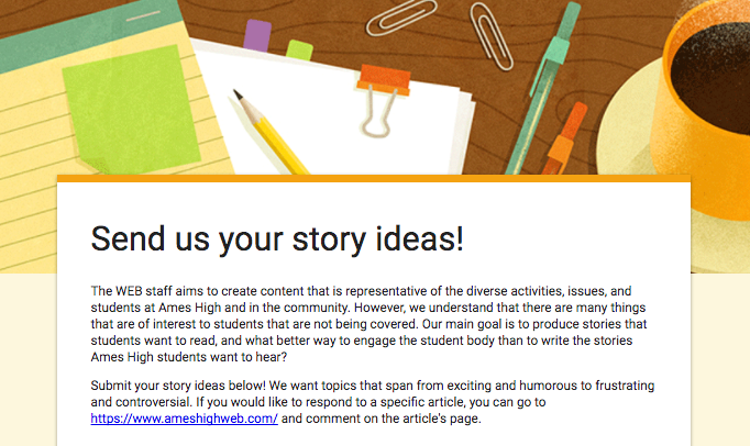 Send us your story ideas!