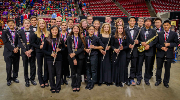 Ames Band 2016 All-State participants (photo courtesy of band director Chris Ewan)