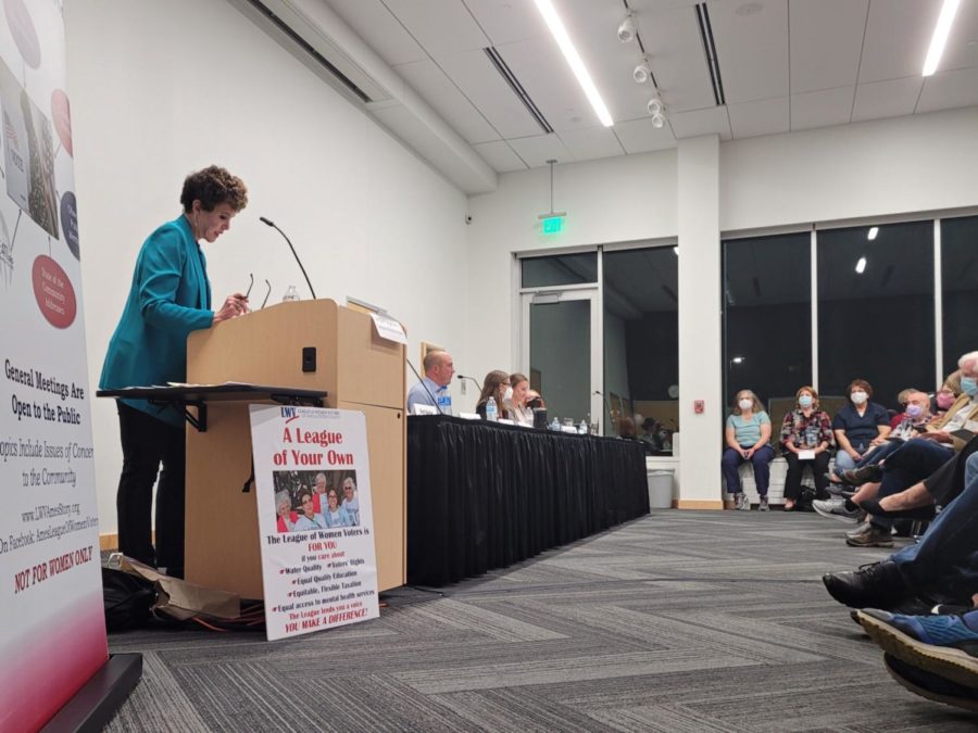 Seven school board candidates sat down at the Ames Public Library to answer voters questions. 