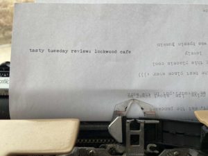 Lily Lupardus enjoyed using  Lockwood's typewriter to produce this article's title. 