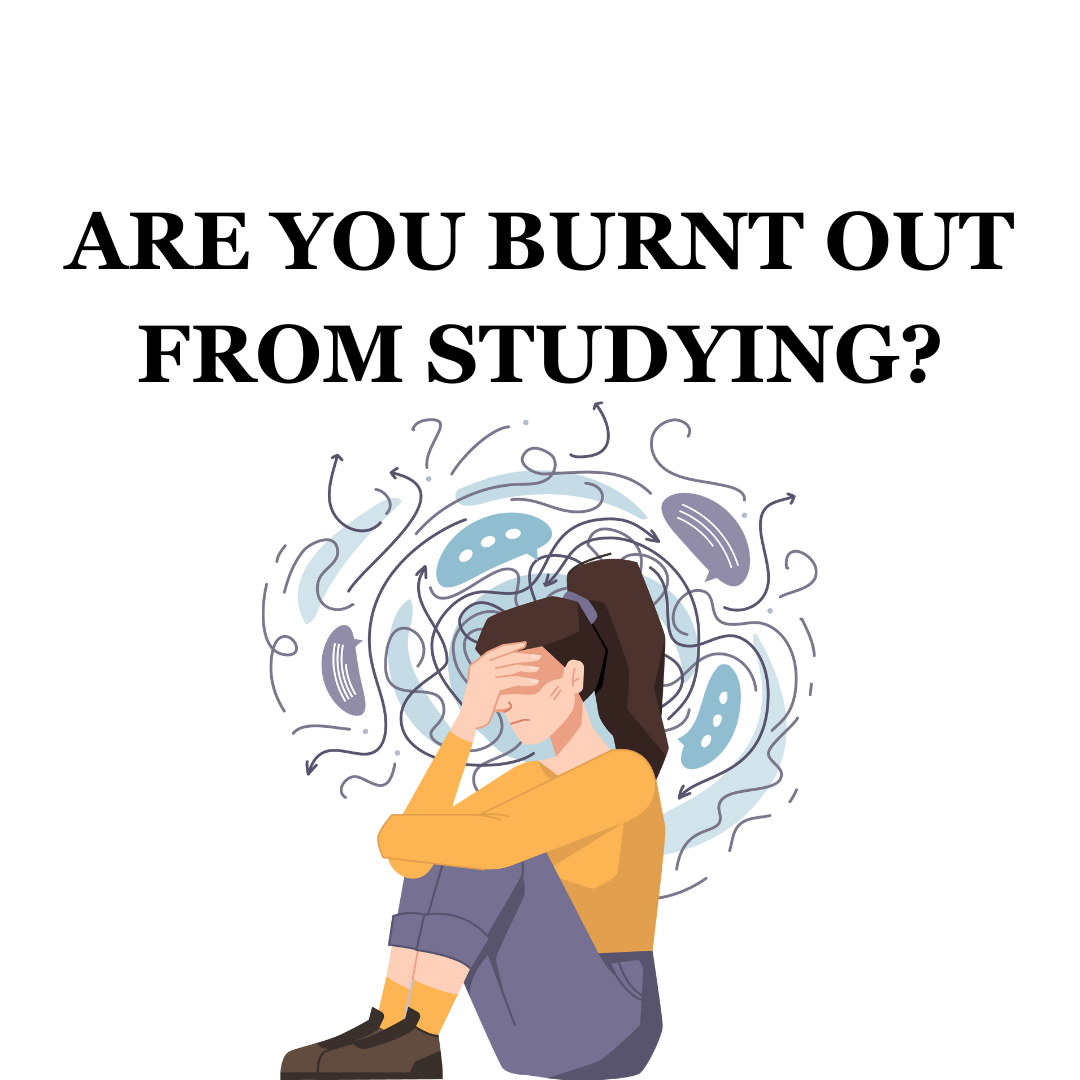 As second semester rolls around more and more students face burnout when it comes to studying. What is the best way to maintain balance? Created with Canva.