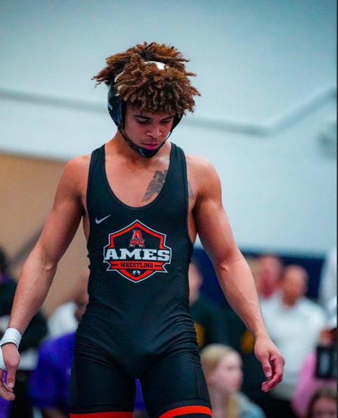 Here is me during the season, proudly representing Ames High, not just the school, but all of you, and everybody who proudly resides in this small city, at one of the biggest tournaments of the year, the Ed Winger Invite.