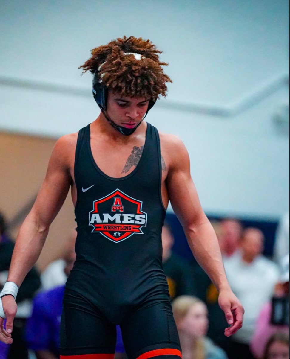 Here is me during the season, proudly representing Ames High, not just the school, but all of you, and everybody who proudly resides in this small city, at one of the biggest tournaments of the year, the Ed Winger Invite.