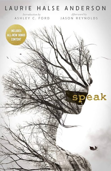
Laurie Halse Anderson's "Speak" confronts the silencing of sexual assault survivors. Though written for young adults, its unflinching portrayal remains essential reading. Cover art by Lisa Peters.